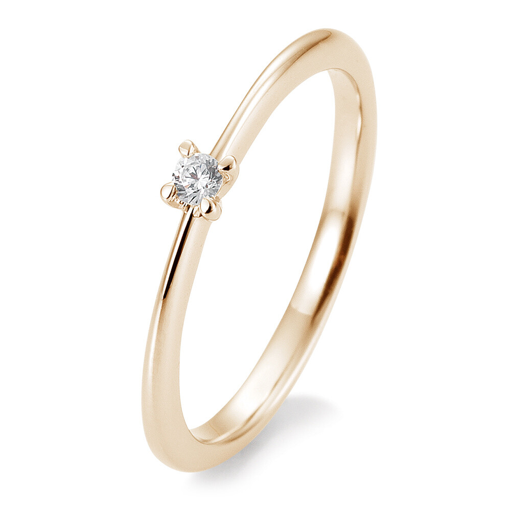 Verlobungsring 4er Krappe BR169-9 Rotgold Brillant