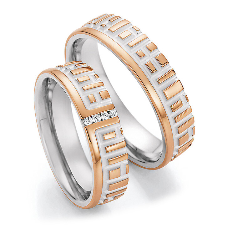 Eheringe Trauringe Bicolor 66/65150 & 66/65160