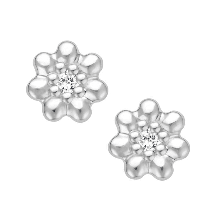 Ohrstecker Pallina Weißgold 585 Brillant 0,04 ct.