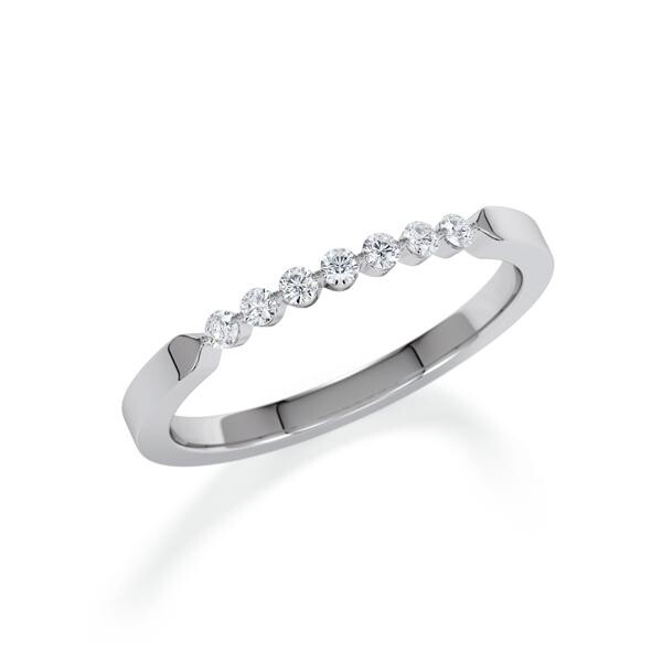 Memoire-Ring Graugold 585 Diamant zus. 0,140 ct. tw, si RU-1801