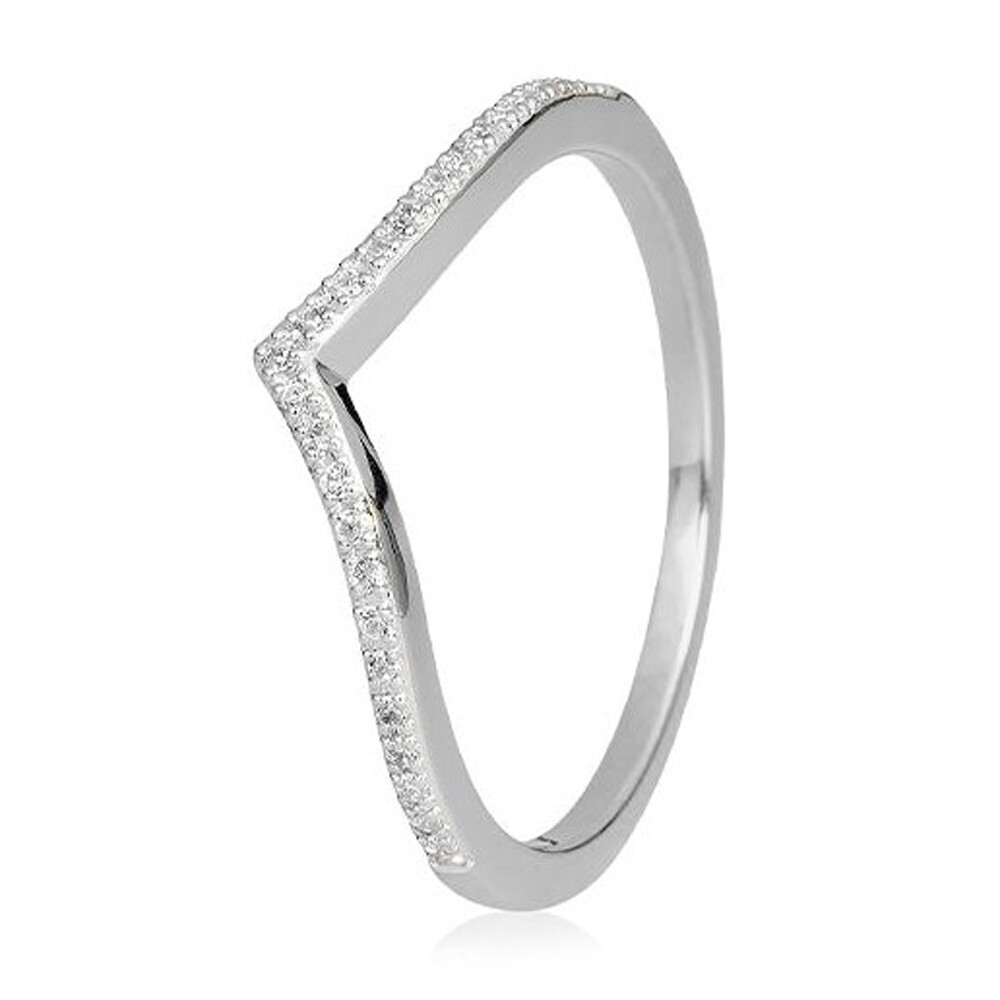 Memoire Ring -V- Platin 41/06016 Brillant 0.125 ct.
