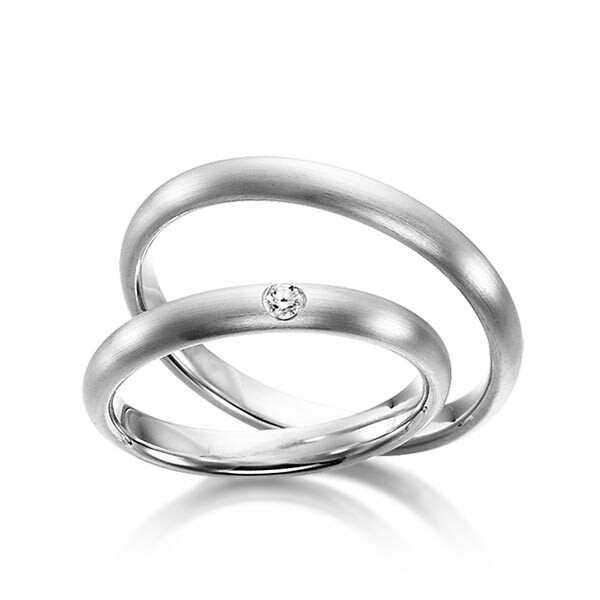 Trauringe Weißgold Brillant SC-1112-1