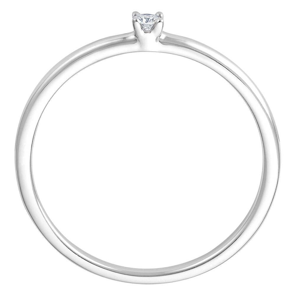 Solitär Ring Weißgold Brillant 0.040 ct. EH004509