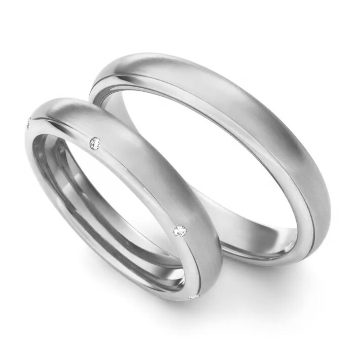 Trauringe Platin 950 Brillant 70243