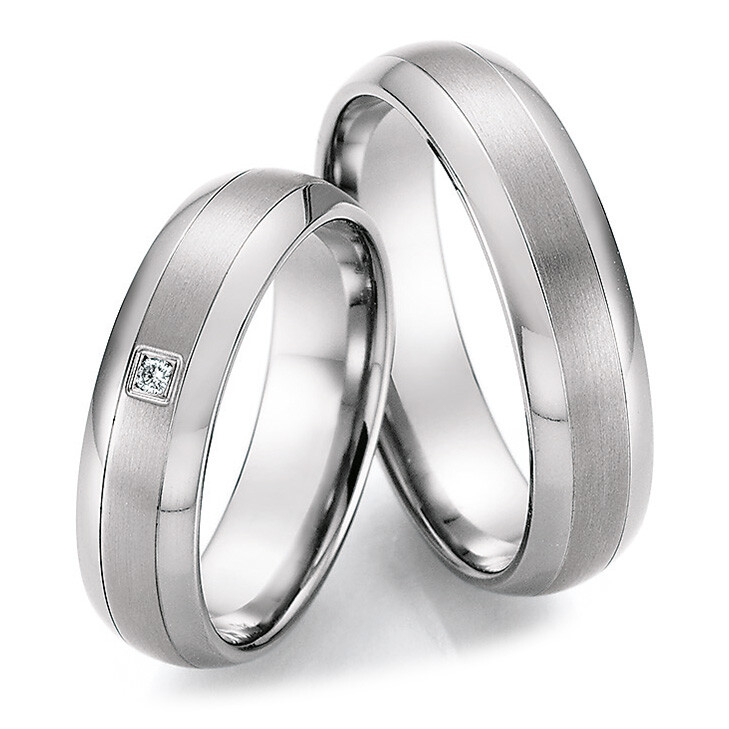 Trauringe Partnerringe Titan 77/10010 & 77/10020 Eheringe Freundschaftsringe
