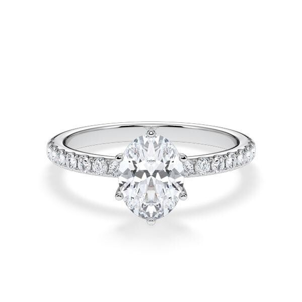 Hollywood Ring Classic Oval Platin RU-1883
