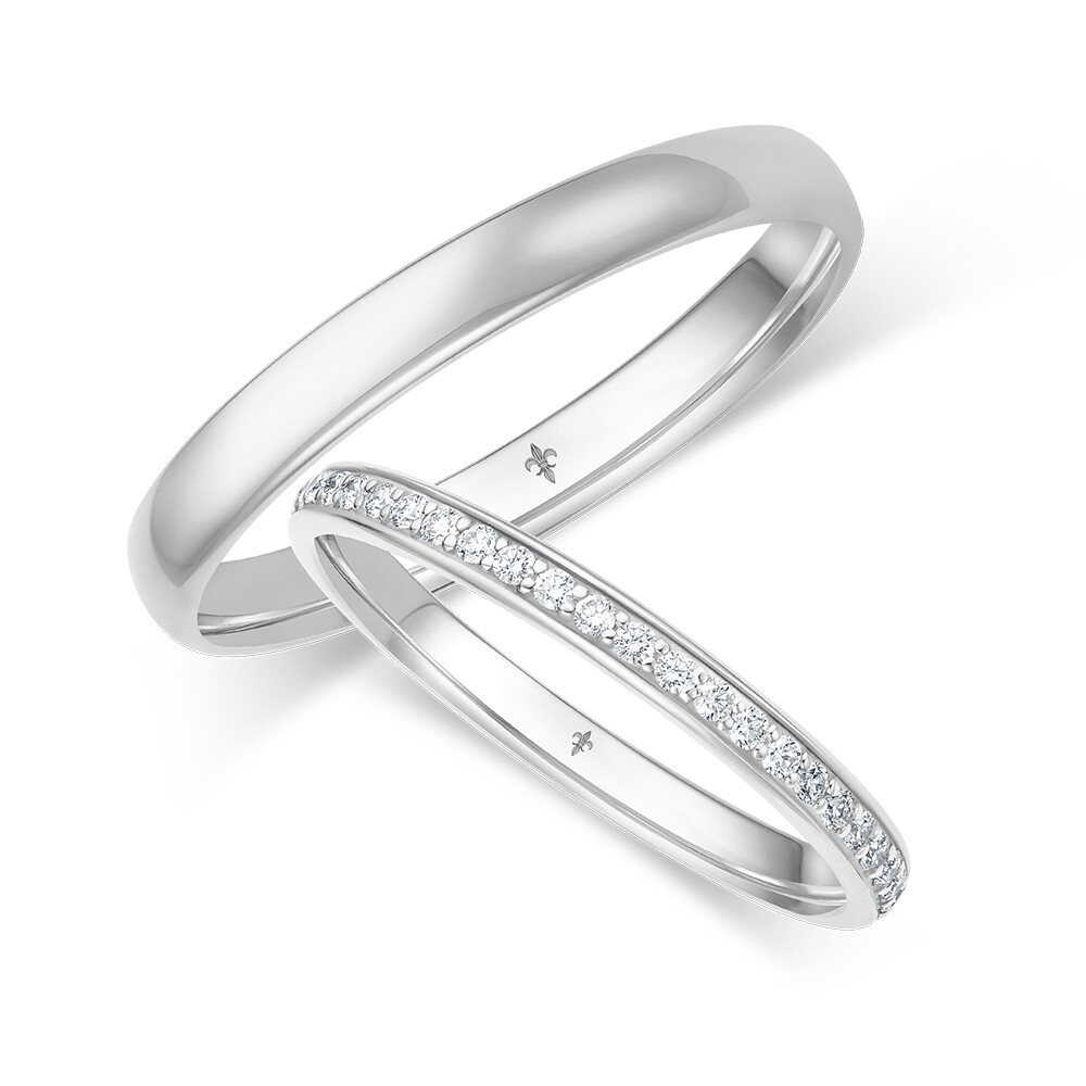 Eheringe Alice Platin Brillant 0,330 ct.