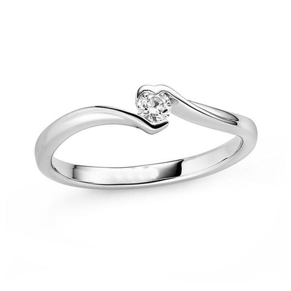 Verlobungsring Twist Herz Platin RU-1832