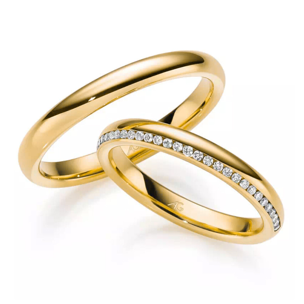 Trauringe Gelbgold 4/28504/3 & 28504/3