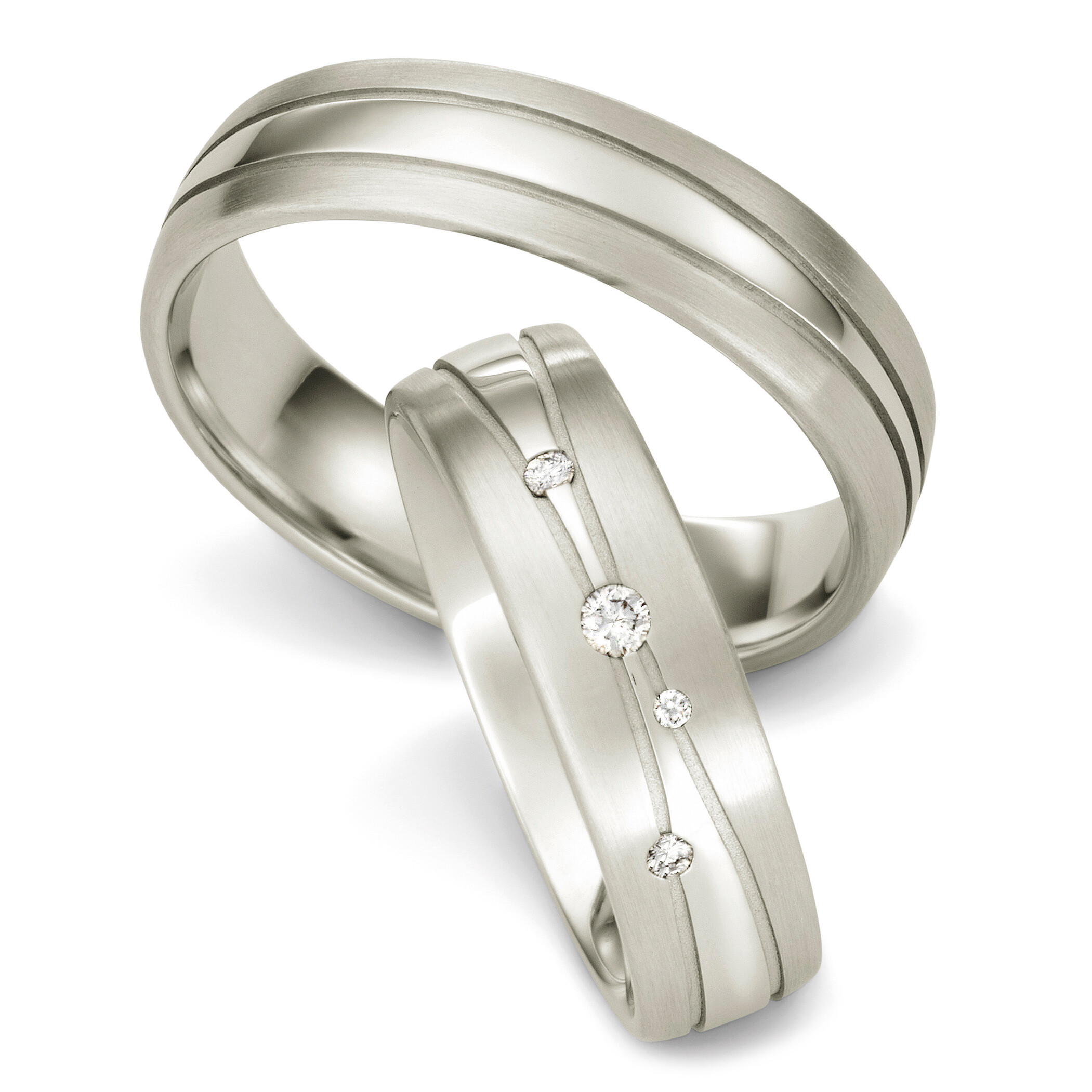 Trauringe Silber 925 Brillant 30236