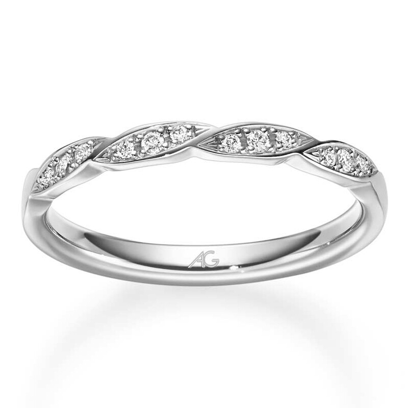 Exclusive Diamantring Weißgold Brillanten 0,080 ct.