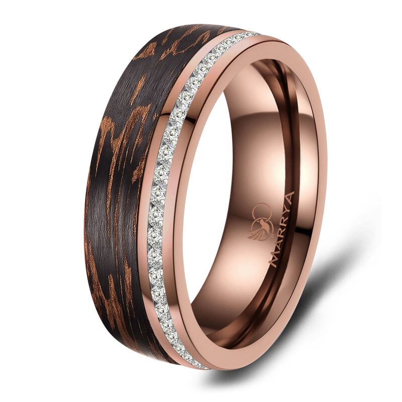 Damenring Carbon Bronce Design CB-04
