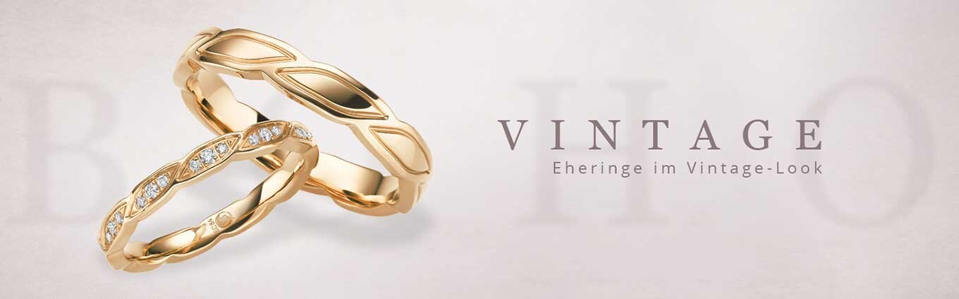 Trauringe Eheringe im Vinatge Look