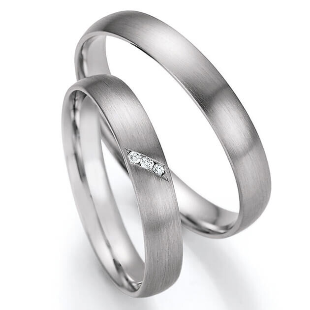 Trauringe Eheringe Palladium Brillan 66/61110 & 66/61120