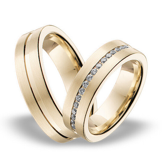 Trauringe Gelbgold Emotion 46/00163 & 46/00164