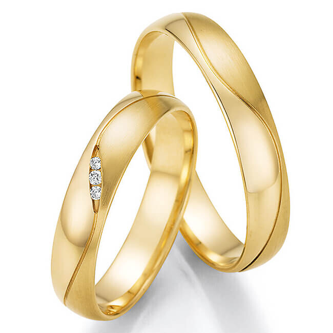 Trauringe Eheringe Gelbgold Brillant 66/61010 & 66/61020