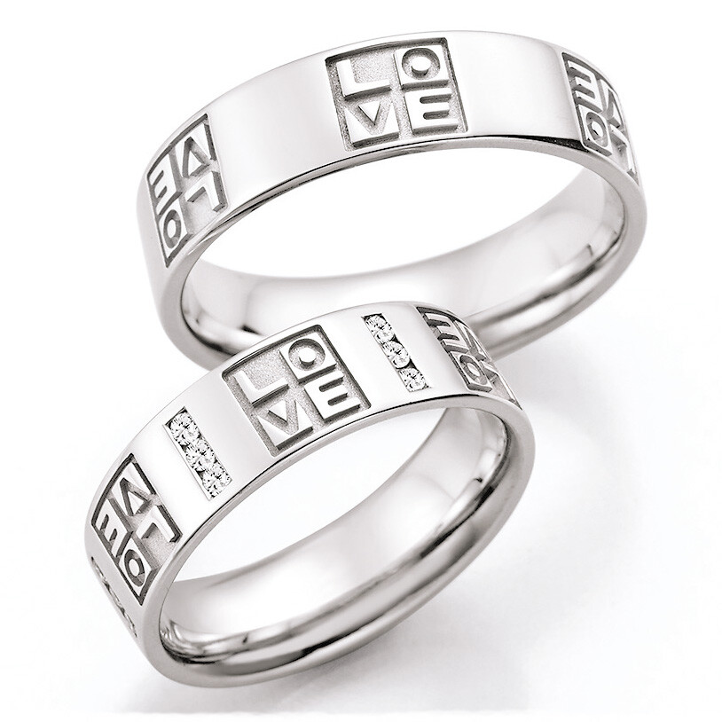 Trauringe Weißgold TRS66RU38100W