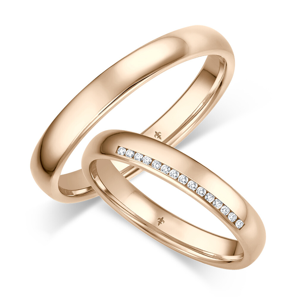 Trauringe Ella Roségold TR-0/TR-1-00090