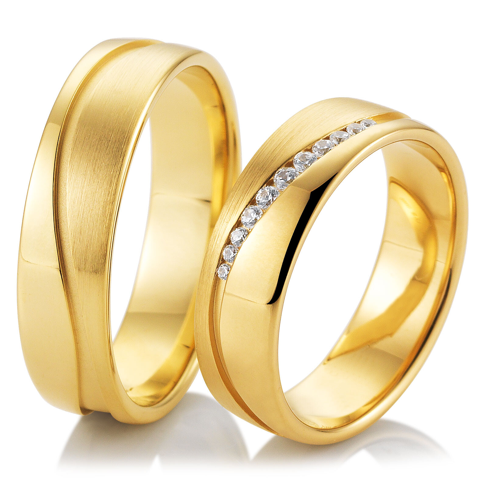 Trauringe Gelbgold 48/05819 & 48/05820