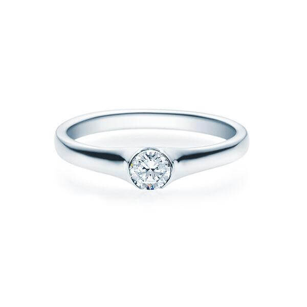 Verlobungsring Spannring Brillant Platin RU-1277