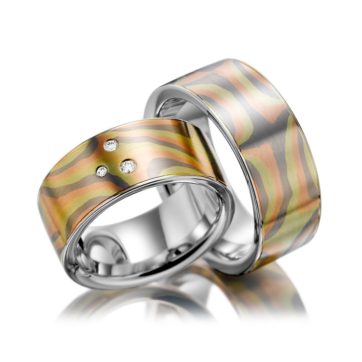 Trauringe Mokume Gane F-1100-3