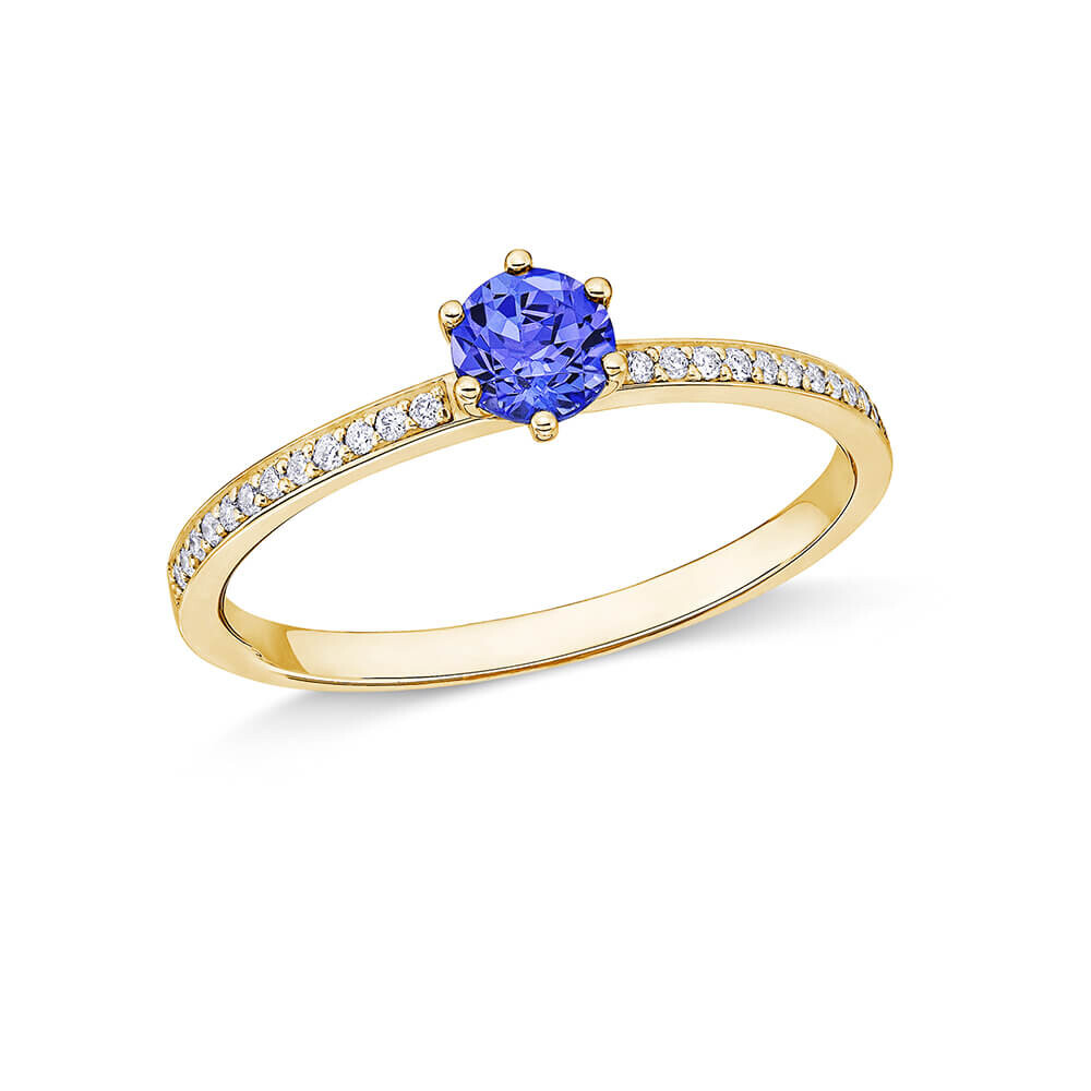Ring Principessa Gelbgold Tansanit Brillant EH006243