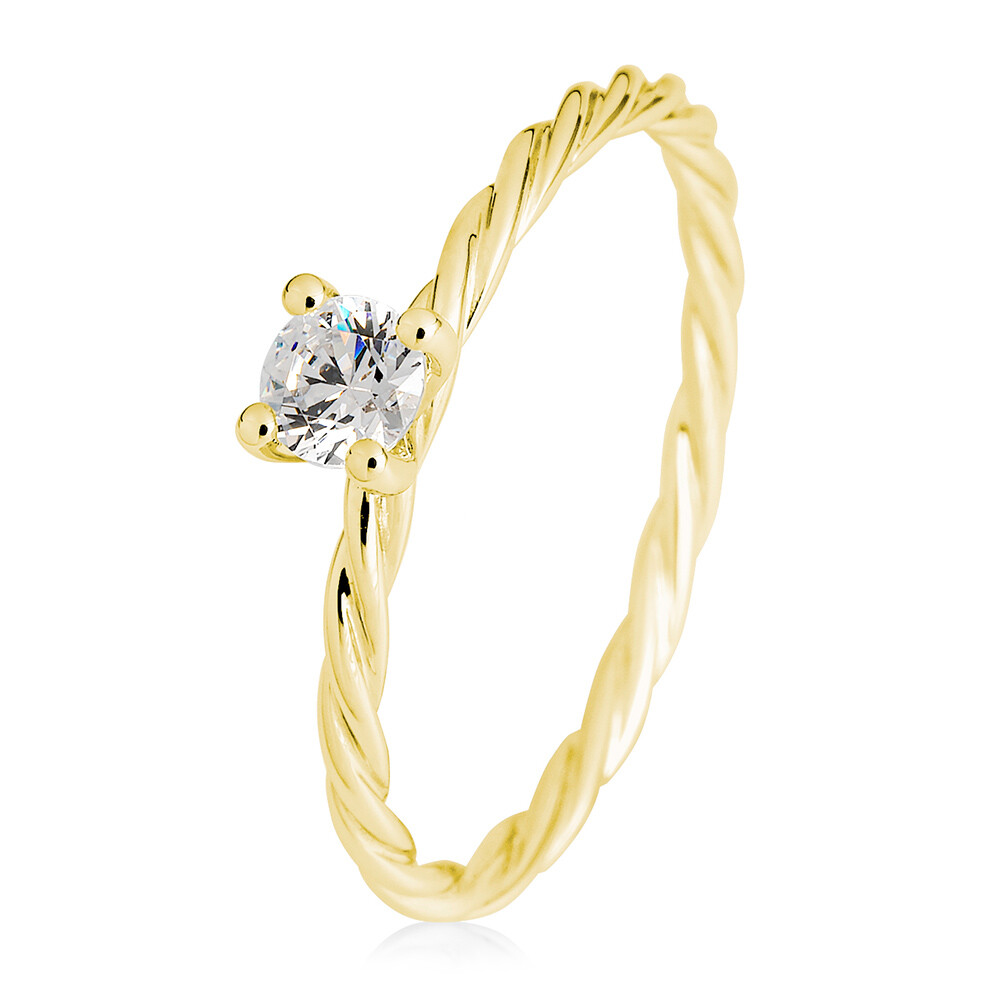 Kordelring Solitär Gelbgold BR173-5 Brillant