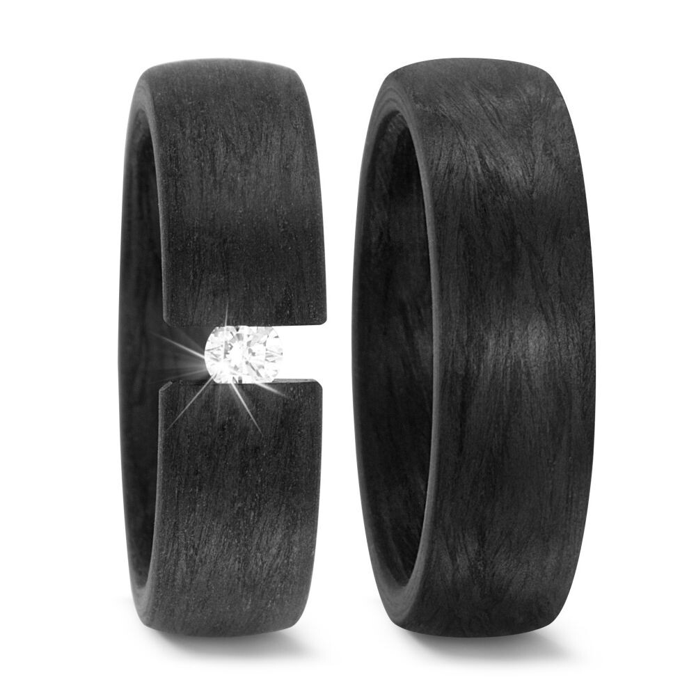 Trauringe Carbon Brillant 59280 & 59288