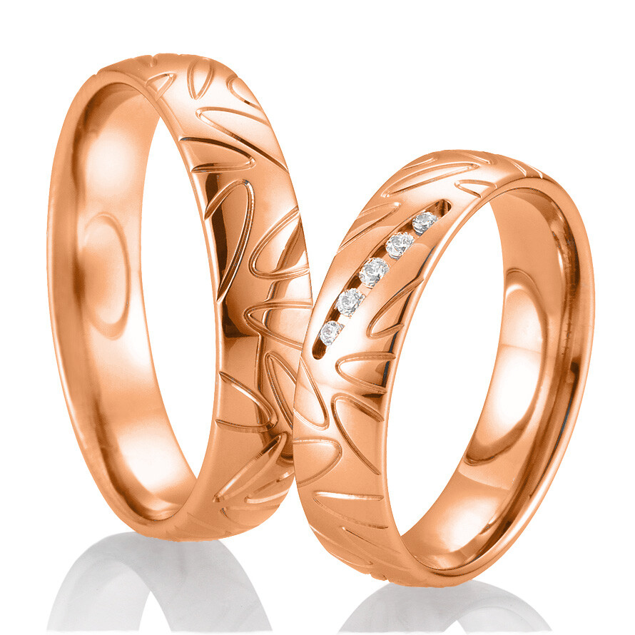 Trauringe Palladium II Rotgold