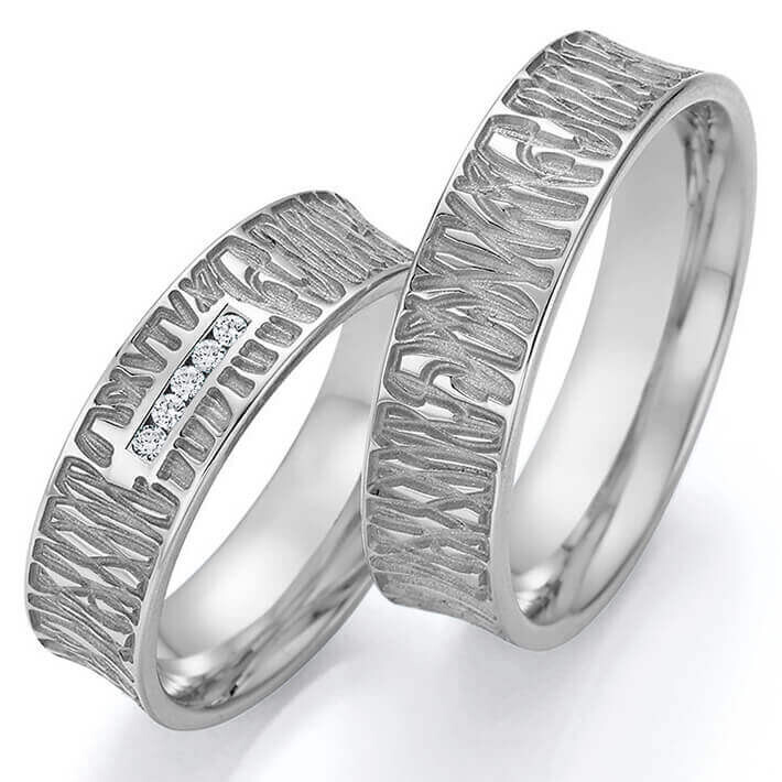 Trauirnge Eheringe Platin Brillant 66/63090 & 66/63100