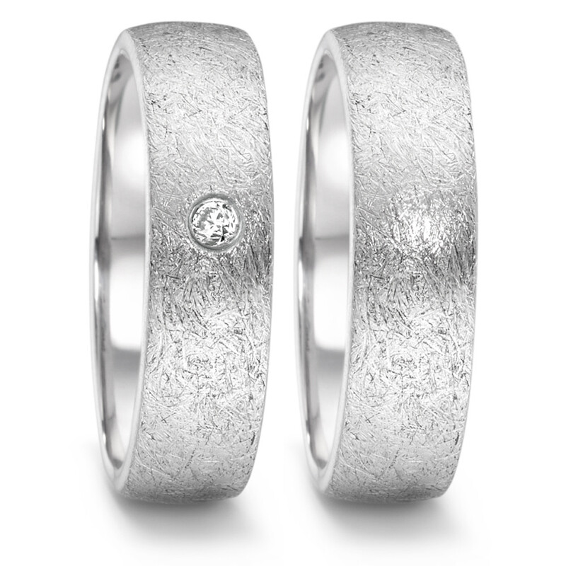 Partnerringe Edelstahl Brillant 069.2514.D52.XX