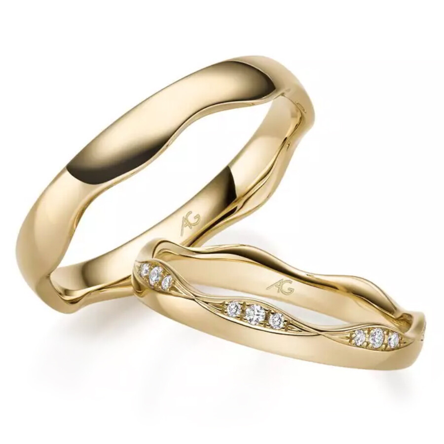 Trauringe Gelbgold Brillant 4/31332/3.3 & 31332/4