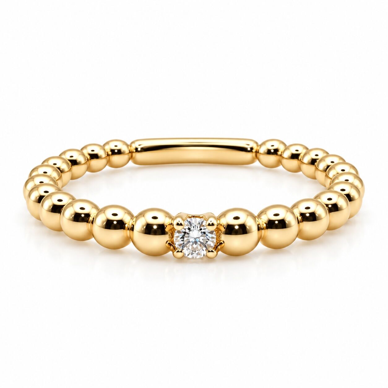 Kugelring Pallina Gelbgold Brillant 0,050 ct.