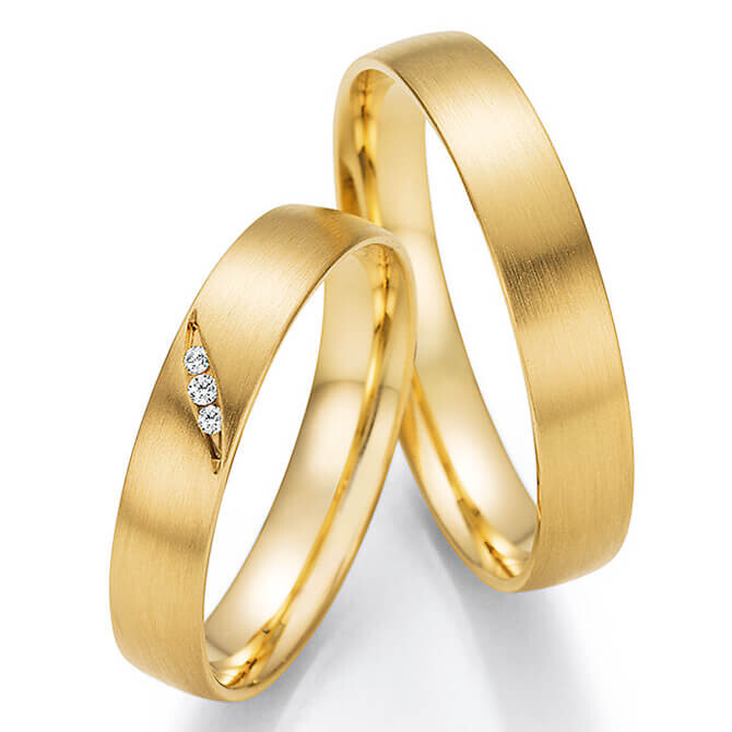 Trauringe Eheringe Gelbgold Brillant 66/61130 & 66/61140