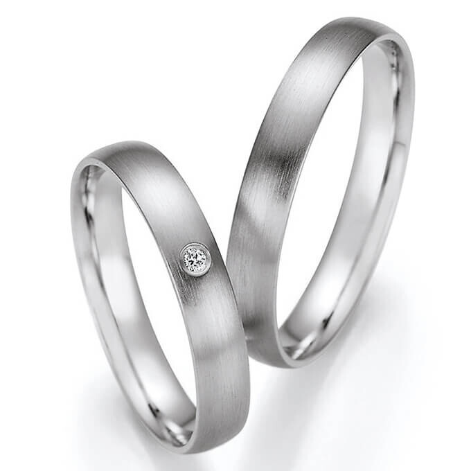 Trauringe Eheringe Palladium Brillant 66/61050 & 66/61060