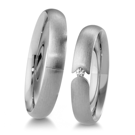 Eheringe Trauringe Weißgold 48/04155 & 48/04156