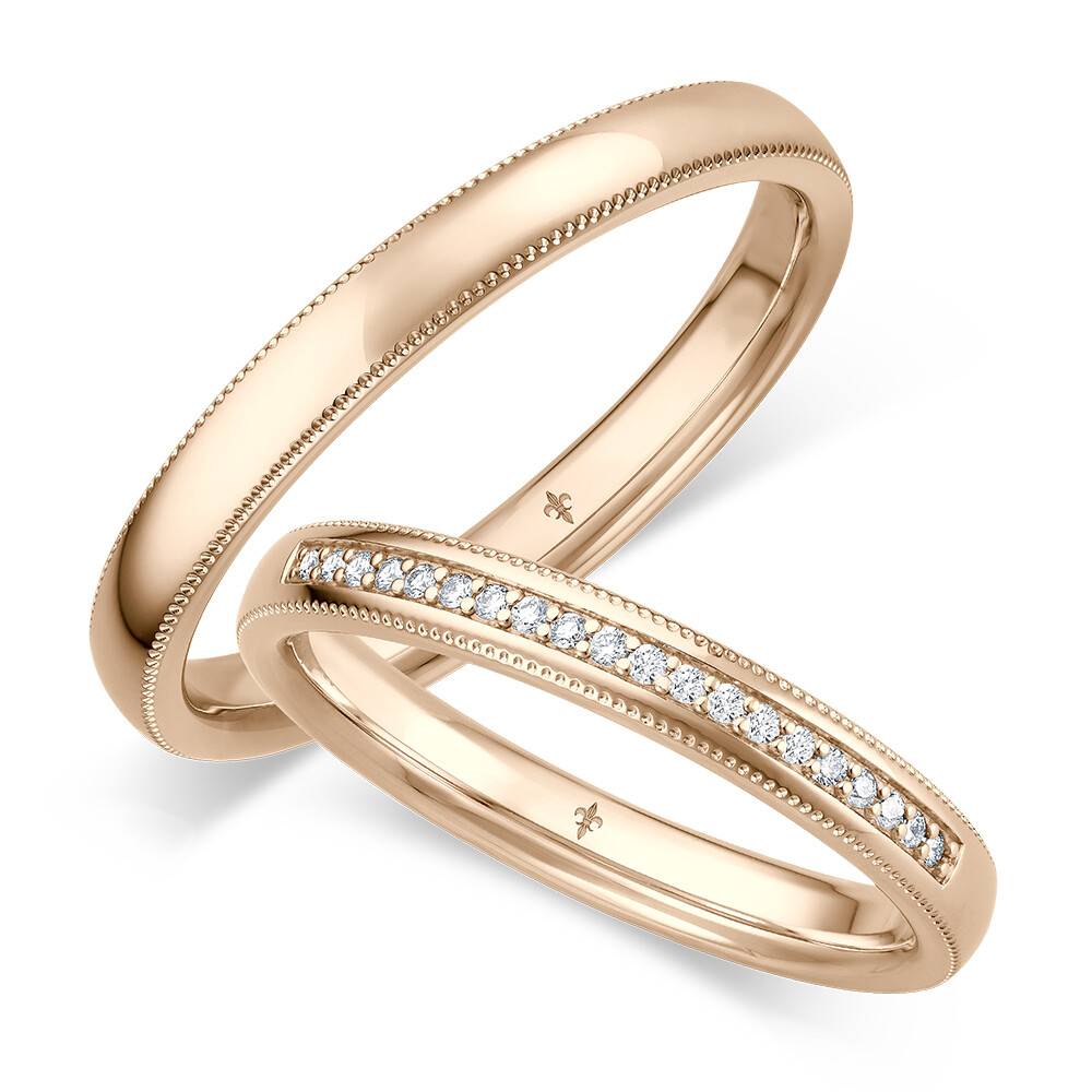 Trauringe Marilou Roségold Perlfuge TR-0/TR-1-00096