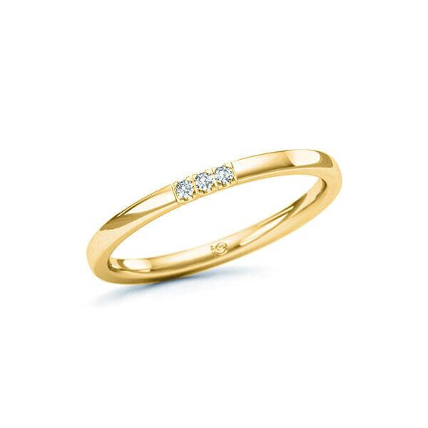 Memoire-Ring Gelbgold 333 zus. 0,030 ct. tw, si RU-1567-18