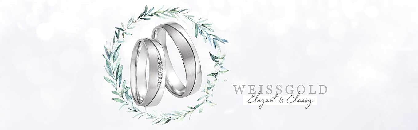 Partnerringe aus Weißgold