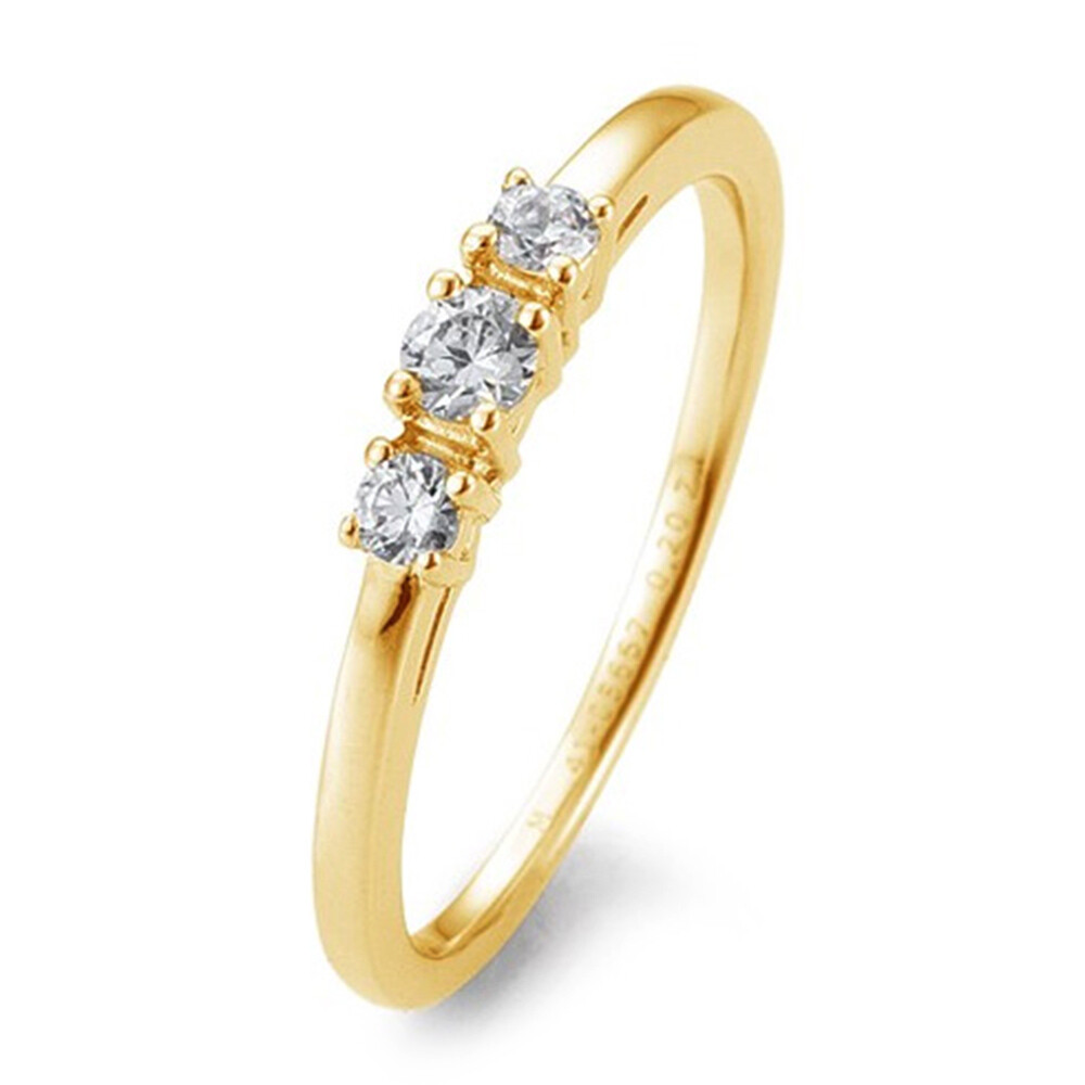 Verlobungsring Gelbgold 3 Brillanten 41/05667