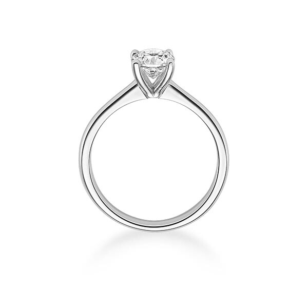 Verlobungsring Weißgold Solitär 0.050 ct. Brillant 1284