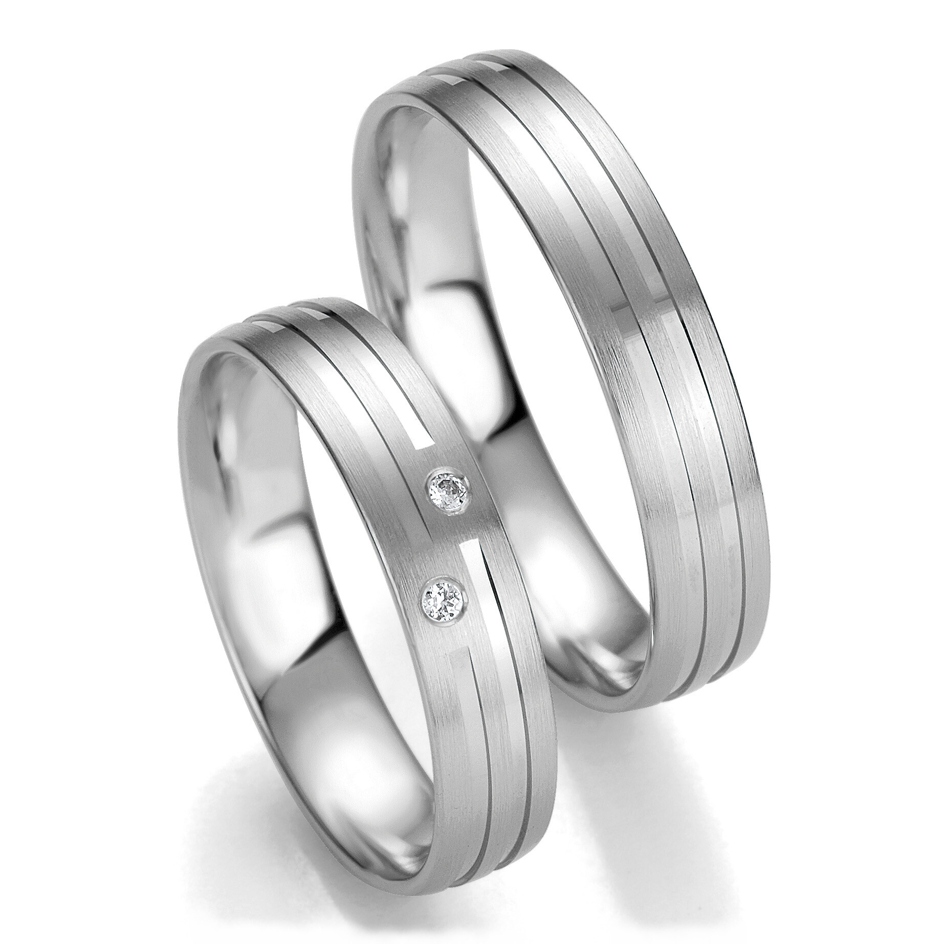 Trauringe Smart Line Slim Platin