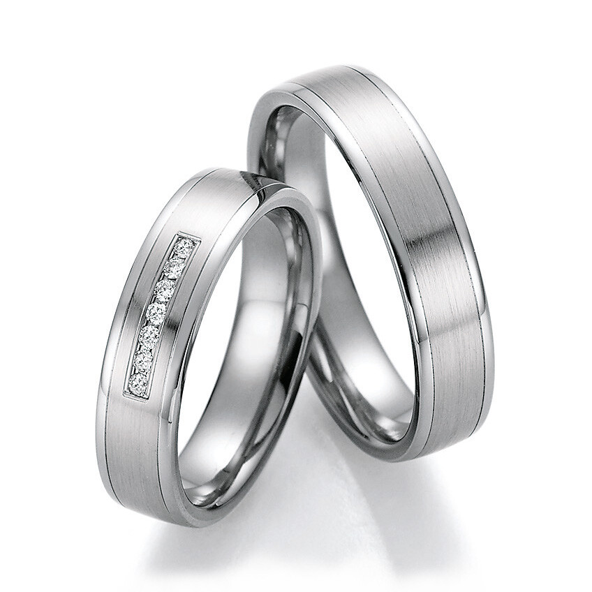 Trauringe Platin 600 & Titan 86/10110