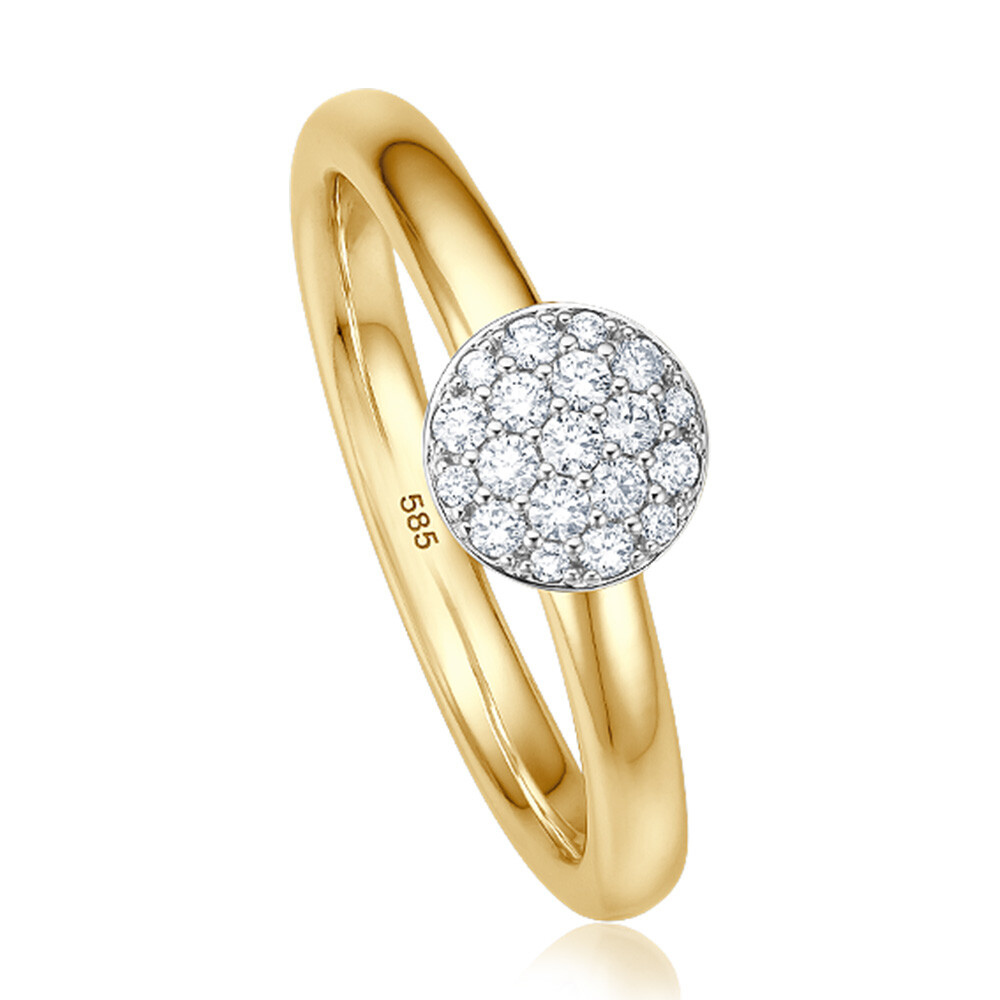 Ring Pavee Gelbgold Brillant EH004954