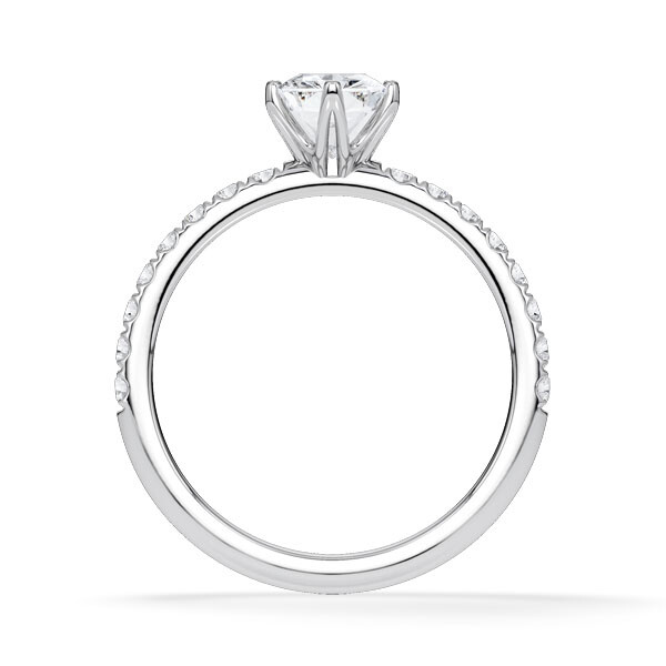 Hollywood Ring Radiant Platin Rubin 1886