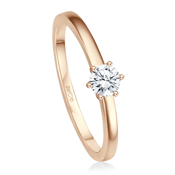 Verlobungsring Solitär Roségold Brillant EH005127