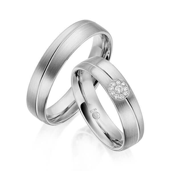 Trauringe Flower Palladium RU-1604