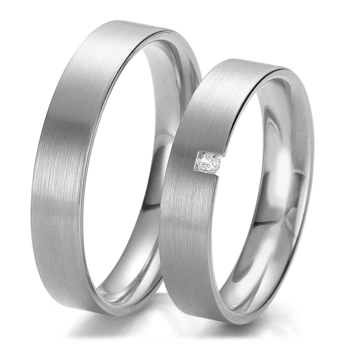 Trauringe Platin Rainbow 48/06213 & 48/06214