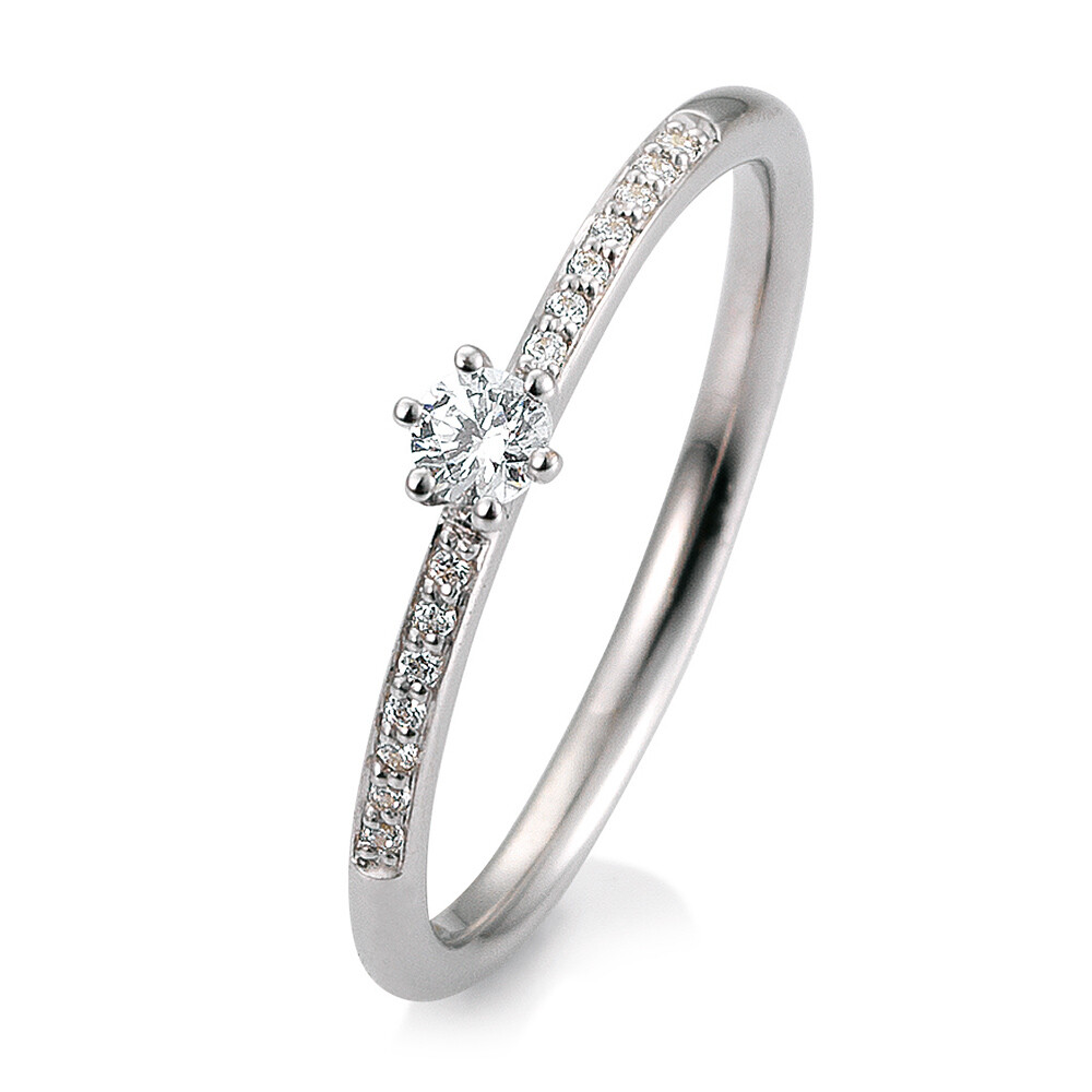 Verlobungsring Pavé BR197 Platin Brillant