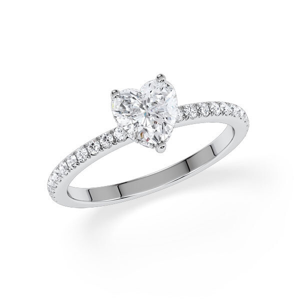 Ring Hidden Halo Platin Rubin 1900